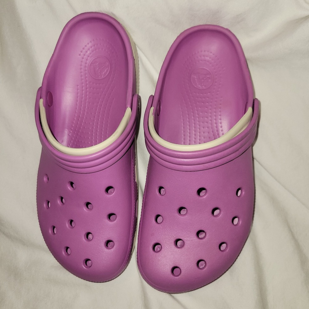 Crocs Duet Adult Unisex Clog Mens 9 Womens‎ 11 Wild Orchid/Stucco Purple